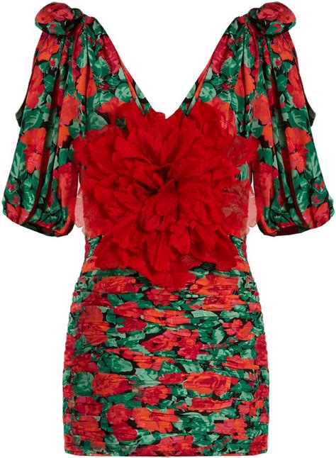 gucci red flower dress|xxl Gucci dress.